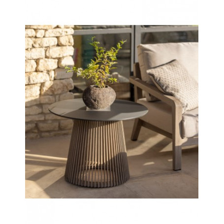 Table basse lumineuse solaire Tecka ø 70 cm Les Jardins