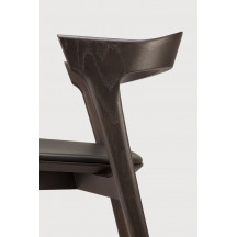 Chaise Bok en chêne brun - cuir marron Ethnicraft