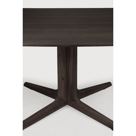 Table Corto en chêne brun 150x150 Ethnicraft