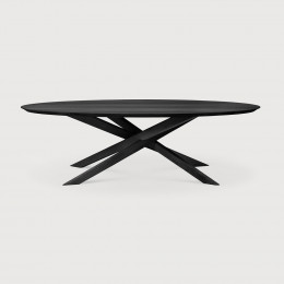 Table Mikado en chêne noir- ovale 267 x 138 Ethnicraft