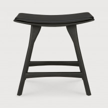 Tabouret Osso en chêne brun - cuir marron Ethnicraft
