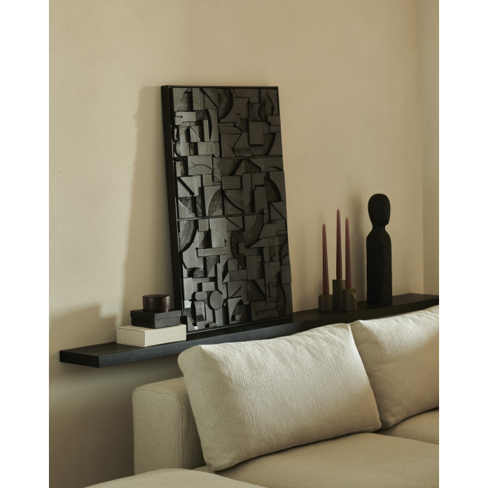 Décoration murale Teck 90x60 - Noir Ethnicraft