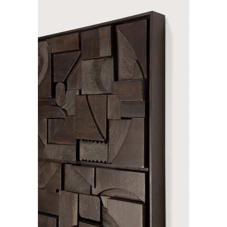 Décoration murale Teck 90x60 - Marron foncé Ethnicraft