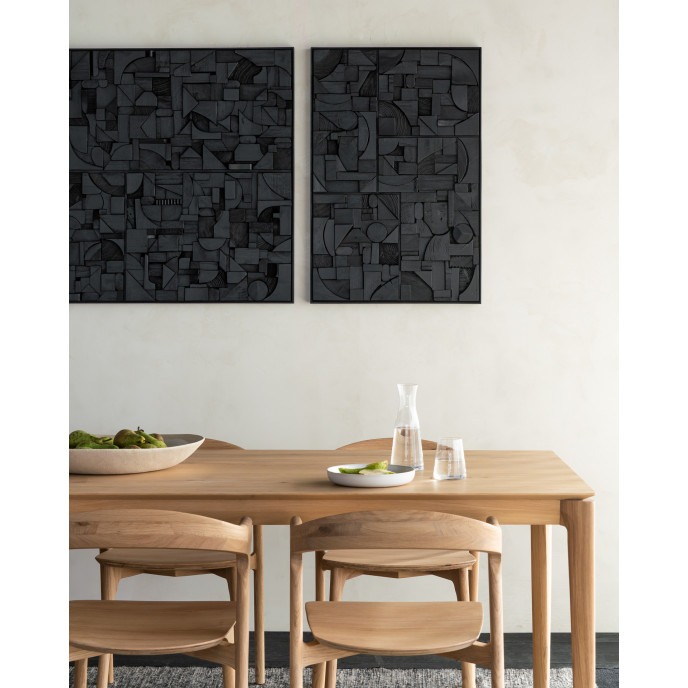 Décoration murale Teck 120x90 - Noir Ethnicraft