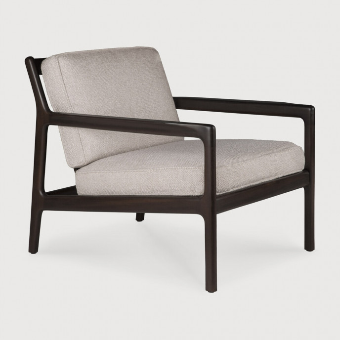 Fauteuil Jack coussin tissu Ivoire Ethnicraft