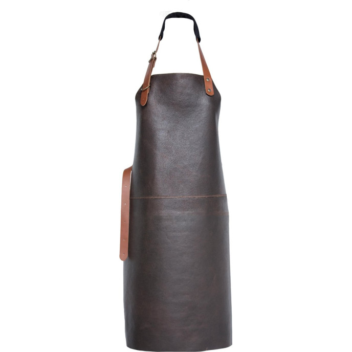 Tablier en cuir de buffle lisse Tennessee Taille L - Marron Xapron