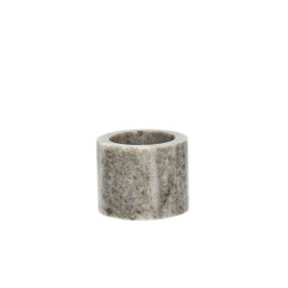 Bougeoir en marbre Marmar D12,5 cm - Gris clair Pomax