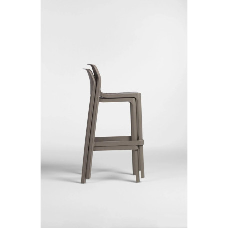 Tabouret de bar Net - Taupe Nardi