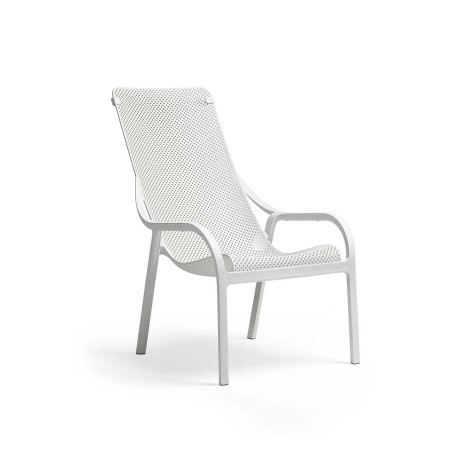 Fauteuil Lounge Net - Blanc Nardi