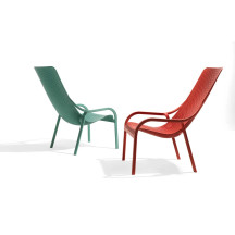 Fauteuil Lounge Net - Blanc Nardi