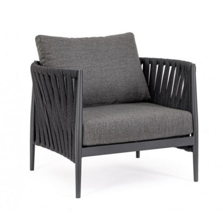 Fauteuil Jacinta - Charbon Bizzotto