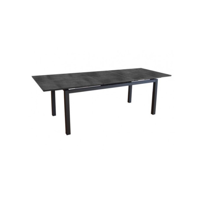 Table extensible Hivaoa 180/240x90 avec lames Aluminium/Céramique - Graphite Alizé