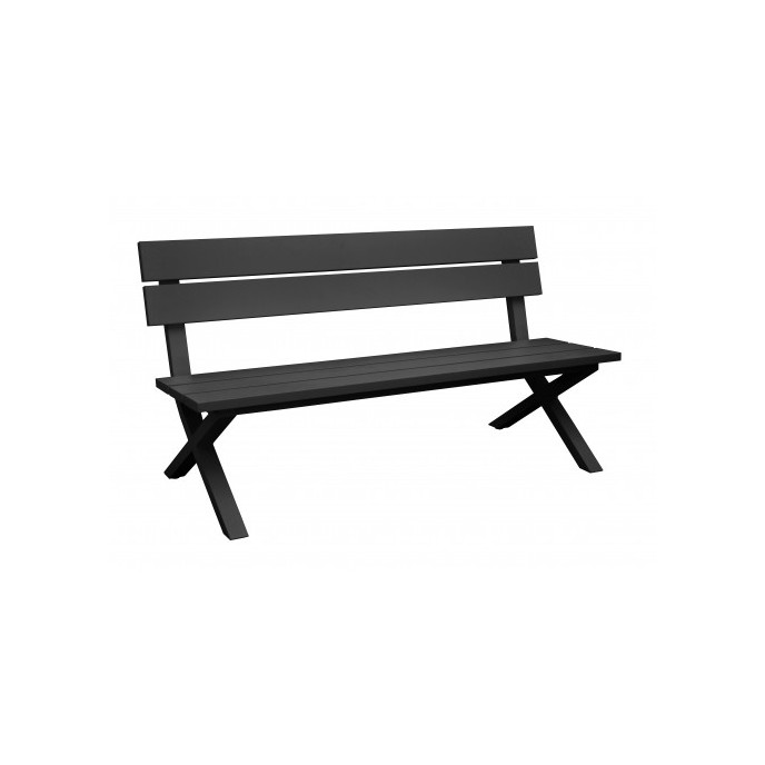 Banc Crossway avec Dossier - Graphite Proloisirs