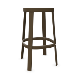 Tabouret haut Thor - Marron d'Inde Emu