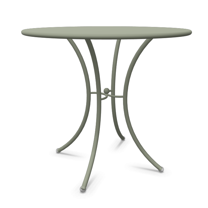 Table Ronde Ø 80 cm Pigalle - Gris vert Emu