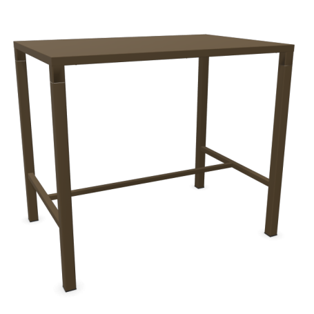 Table Haute 120x80 cm Nova - Marron d'Inde Emu