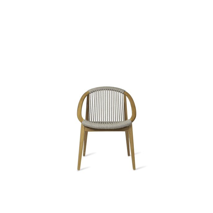 Chaise Frida teck / corde beige Vincent Sheppard