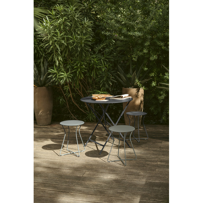 Table Pliante Bistro D77 Gris Orage Fermob