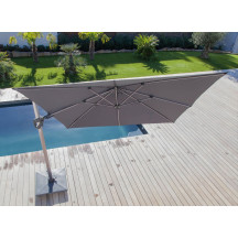 Parasol déporté NH 3 x 3 m orientable Curry Proloisirs