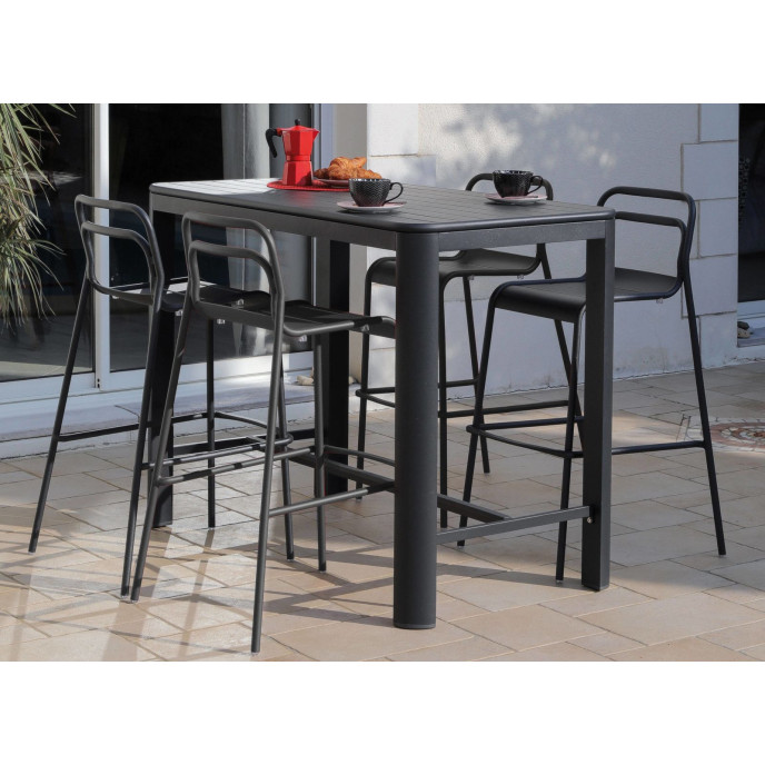 Table Haute Eos Graphite Proloisirs