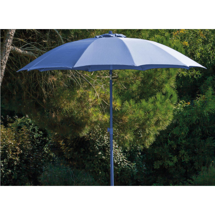 Parasol Droit Ø 270 Cm Toile et mât Gris Alizé