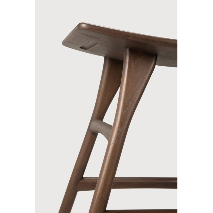 Tabouret Osso en teck brun  Ethnicraft