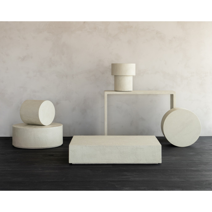 Table basse Elements Ø 60cm en microciment Ethnicraft Table basse Elements Ø 60cm en microciment Ethnicraft