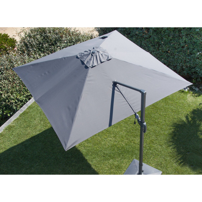 Toîle parasol 3x3 m - Gris Proloisirs