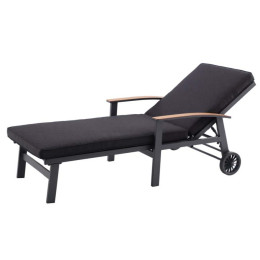 Bain de soleil Berlin en Teck et chêne - Anthracite Créador