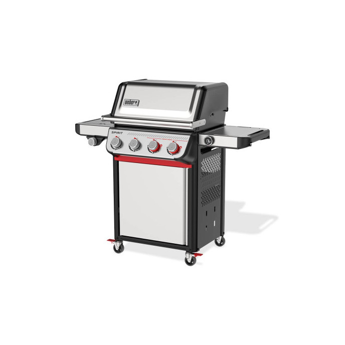 Barbecue gaz Spirit SP-435 inox + réchaud latéral Weber