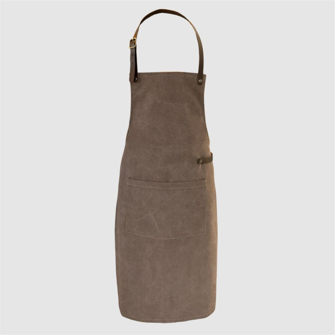 Tablier en toile avec poche Marron Doxx Tablier en toile avec poche Marron Doxx
