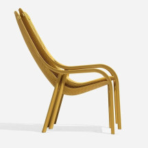 Fauteuil Lounge Net - Moutarde Nardi