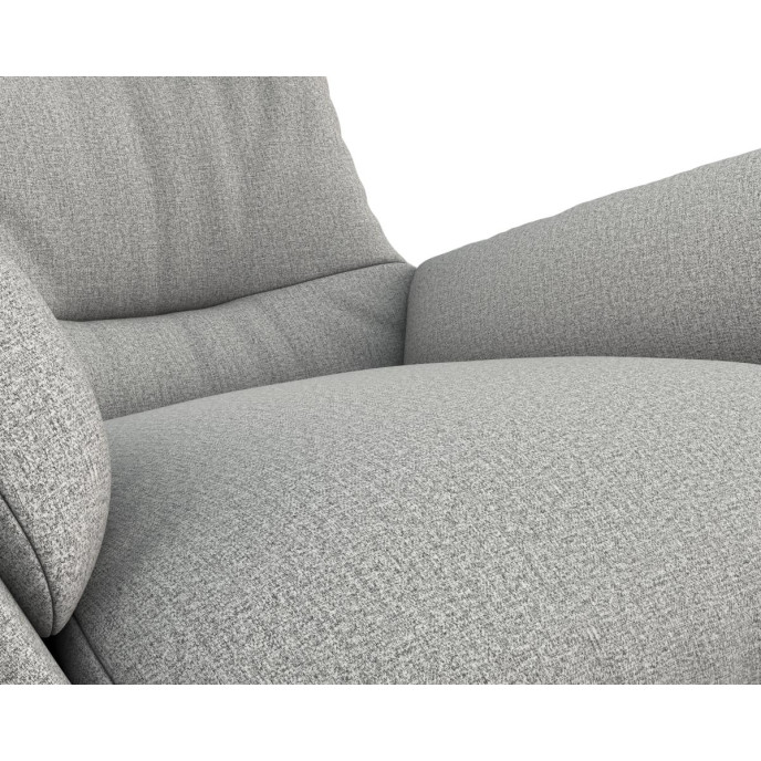 Fauteuil Moro Tissu Firenze Pieds en Aluminium Flexlux