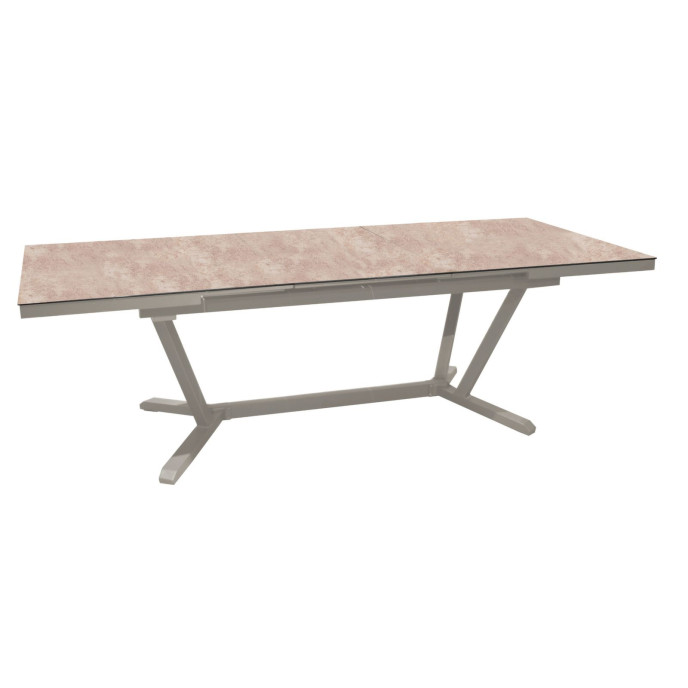 Table Extensible Vita 180/240 cm- Crème et Downtown Beige Proloisirs