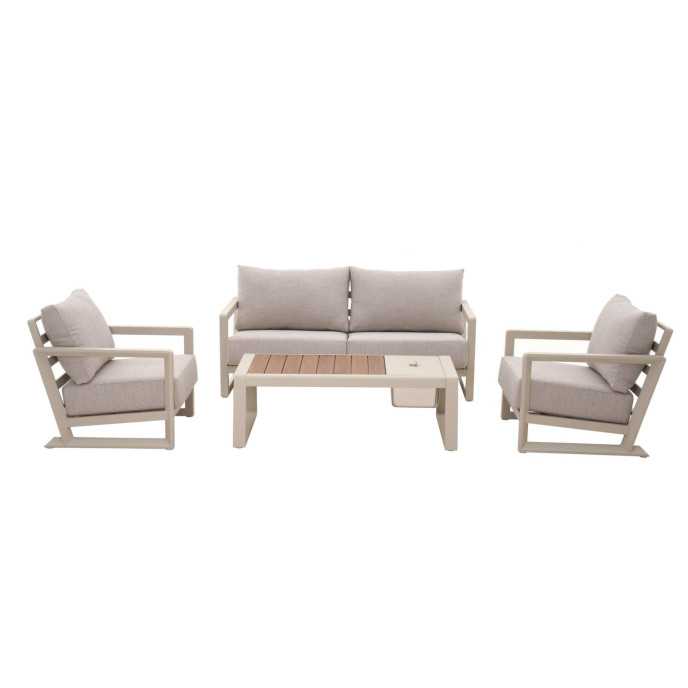 Ensemble détente Perth - Crème et Chêne Proloisirs