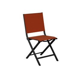 Chaise Thema - Graphite et sienne Proloisirs