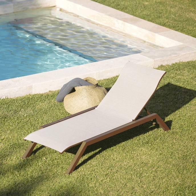 Bain de soleil AMAKA - Corten Moka Chiné Les Jardins