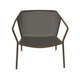 Fauteuil bas Darwin - Marron d'Inde Emu