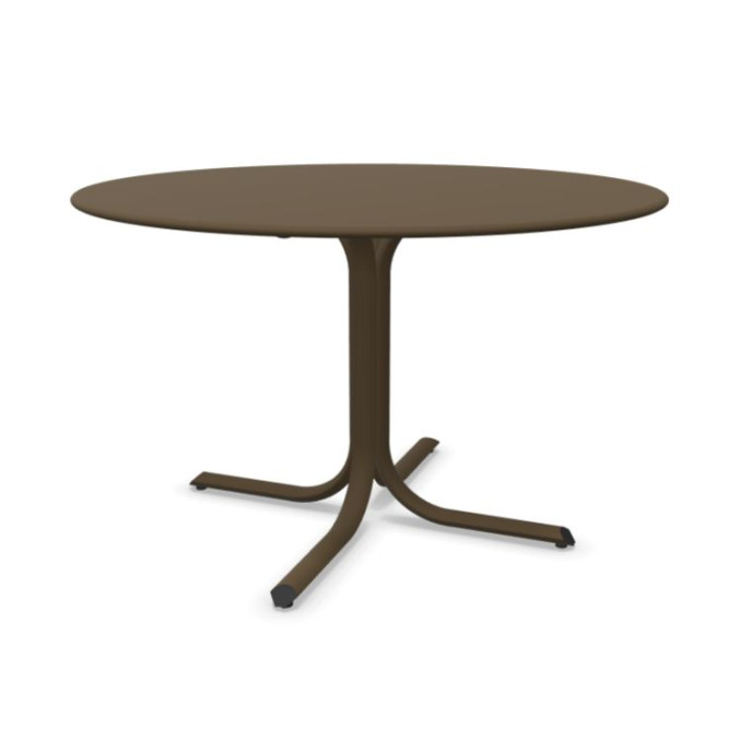 Table bord rond System - Marron d'Inde Emu