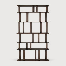Etagère Block en Acajou L 133 H 207 cm Etnicraft