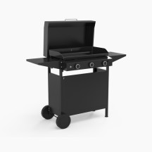 Couvercle pour plancha Origin 75 en acier noir - Forge Adour