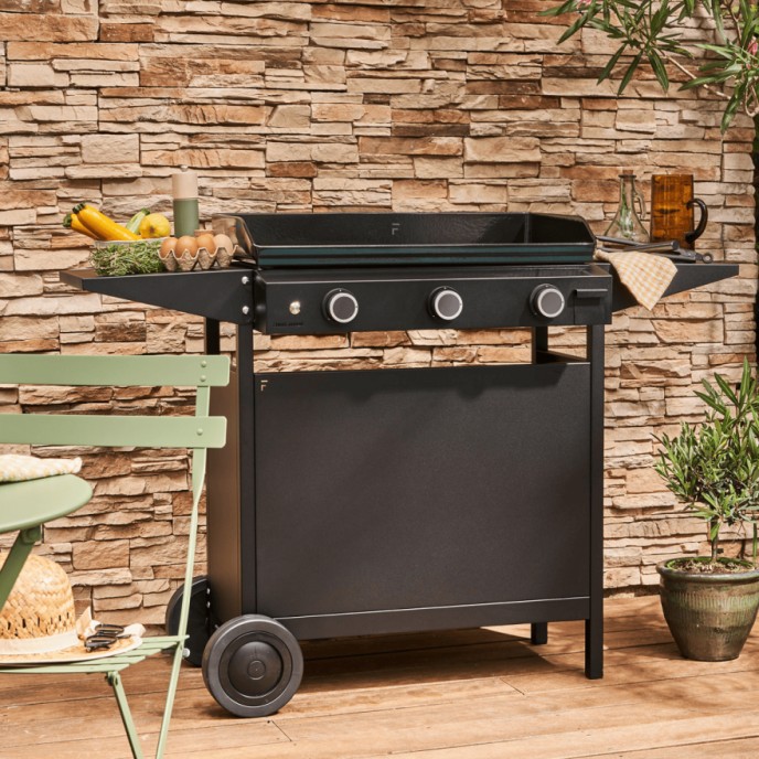 Chariot pour Plancha Origin 75 cm Acier noir  Forge Adour