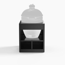 Support Kamado fermé en acier noir Forge Adour