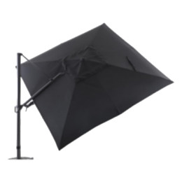 Parasol Deluxe+ SONNTEX® 3 x 3 m Royal Garden Anthracite Anthracite Chiné