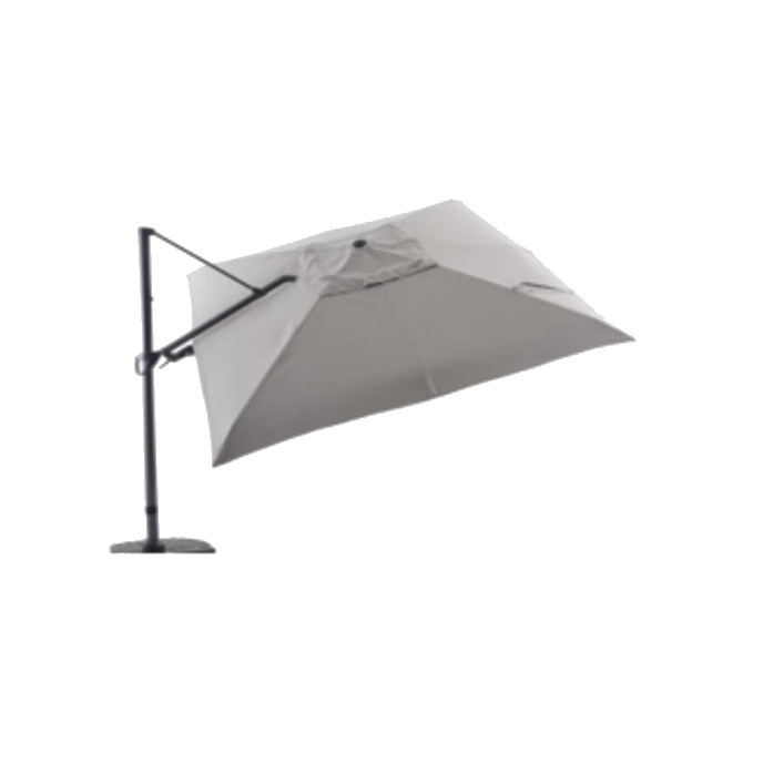Parasol Deluxe+ SONNTEX® 3 x 3 m Royal Garden Anthracite Gris clair Chiné