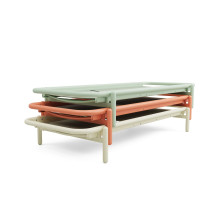 Lit de repos d’extérieur Sunbun Terracotta / Mist Orange Creme Fatboy®