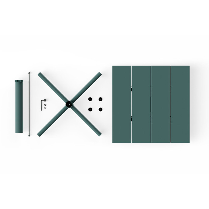 Petite table de jardin Fred Square Bistreau Dark Sage Fatboy®