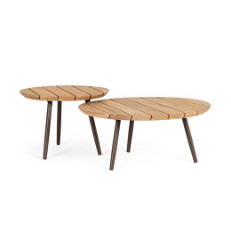 Set de 2 tables basses Talaia Java Bizzotto