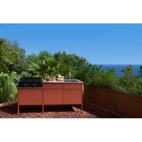 Cuisine la Gourmande Goosto Ocre Rouge Fermob