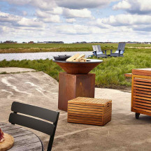 Brasero Classic+ Storage 100 corten Ofyr